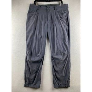 Eddie Bauer Hiking Pants Mens 36 Gray Moisture Wick Breathable Nylon Outdoor